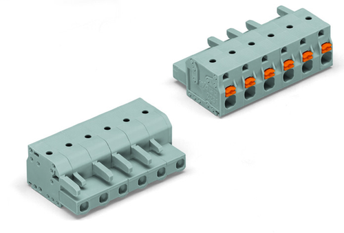 Wago  (100 PK) 2231-203/026-000 | 1-conductor female plug, Push-button, 2.5 mm2, Pin spacing 7.5 mm, 3-po