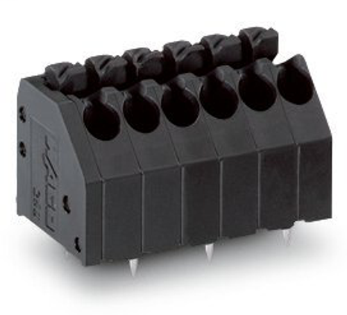 Wago  (75 PK) 250-204/353-604 | THR PCB terminal block, push-button, 1.5 mm, Pin spacing 3.5 mm, 4-pole,