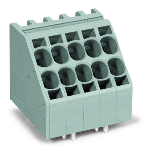 Wago  (32 PK) 746-2304 | 2-conductor PCB terminal block, 10 mm, Pin spacing 7.5 mm, 4-pole, Push-in CAGE
