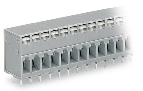 Wago  (35 PK) 741-106 | PCB terminal block, push-button, 2.5 mm, Pin spacing 5 mm, 6-pole, CAGE CLAMP