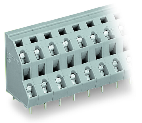 Wago  (21 PK) 736-510 | Double-deck PCB terminal block, 2.5 mm, Pin spacing 7.5 mm, 2 x 10-pole, CAGE CLA