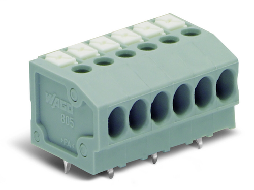 Wago  (15 PK) 805-120 | PCB terminal block, Push-button, 1.5 mm, Pin spacing 3.5 mm, 20-pole, Push-in CAG