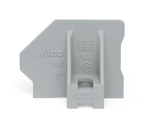 Wago  (50 PK) 745-345 | End plate, with flange