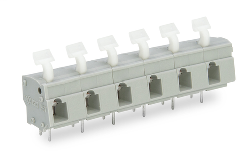 Wago  (25 PK) 257-654 | PCB terminal block, Push-button, 2.5 mm, Pin spacing 10/10.16 mm, 4-pole, CAGE CL