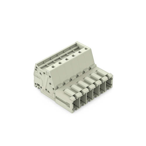 Wago  (24 PK) 831-3206 | 1-conductor male connector, 100% protected against mismating, 10 mm, Pin spacing