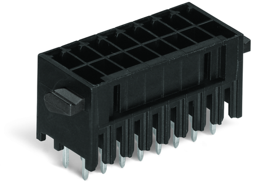 Wago  (20 PK) 713-1413/116-000 | THR male header, 2-row, 0.8 x 0.8 mm solder pin, straight, 100% protecte