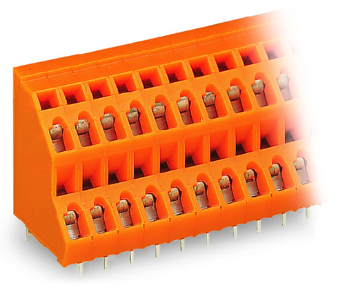 Wago  (21 PK) 736-416 | Double-deck PCB terminal block, 2.5 mm, Pin spacing 5.08 mm, 2 x 16-pole, CAGE CL