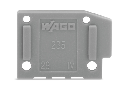 Wago  (100 PK) 235-200 | End plate, snap-fit type, 1 mm thick