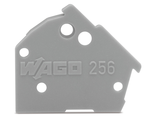 Wago  (100 PK) 256-500 | End plate, snap-fit type, 1 mm thick