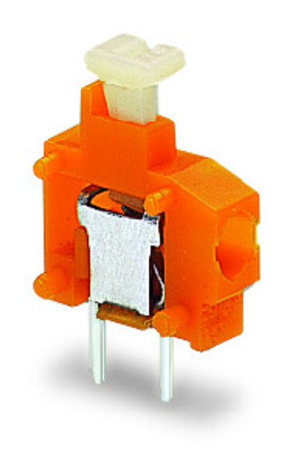 Wago  (100 PK) 235-774 | Stackable PCB terminal block, push-button, 1.5 mm, Pin spacing 3.81 mm, 1-pole,