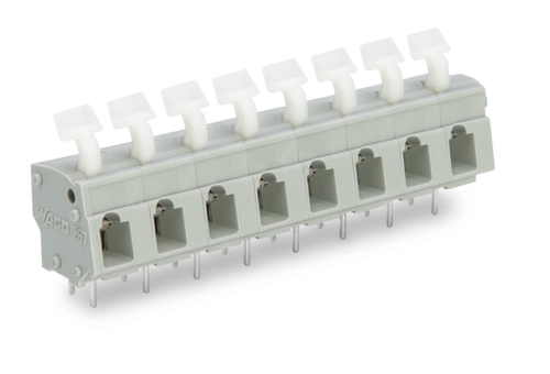 Wago  (30 PK) 257-555 | PCB terminal block, Push-button, 2.5 mm, Pin spacing 7.5/7.62 mm, 5-pole, CAGE CL