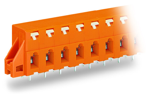 Wago  (15 PK) 741-428 | PCB terminal block, push-button, 2.5 mm, Pin spacing 7.62 mm, 8-pole, CAGE CLAMP,