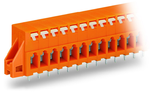 Wago  (20 PK) 741-237 | PCB terminal block, Push-button, 2.5 mm, Pin spacing 5.08 mm, 7-pole, CAGE CLAMP,