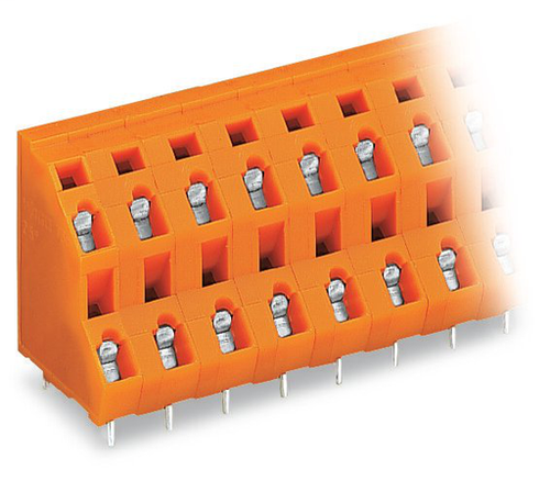 Wago  (14 PK) 736-616 | Double-deck PCB terminal block, 2.5 mm, Pin spacing 7.62 mm, 2 x 16-pole, CAGE CL