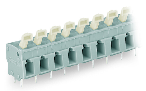 Wago  (30 PK) 257-505 | PCB terminal block, Push-button, 2.5 mm, Pin spacing 7.5/7.62 mm, 5-pole, CAGE CL