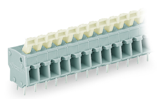 Wago  (10 PK) 257-424/000-009/999-950 | PCB terminal block, Push-button, 2.5 mm, Pin spacing 5/5.08 mm, 2