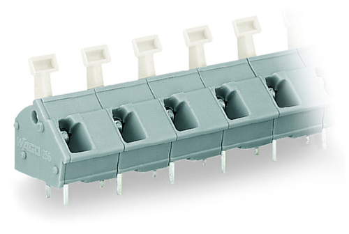 Wago  (20 PK) 256-605 | PCB terminal block, Push-button, 2.5 mm, Pin spacing 10/10.16 mm, 5-pole, CAGE CL