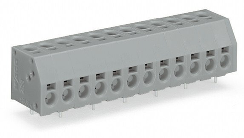 Wago  (10 PK) 253-116/000-012 | 2-conductor PCB terminal block, 1.5 mm, Pin spacing 5 mm, 16-pole, PUSH W