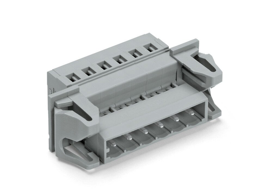 Wago  (10 PK) 231-615/114-000 | 1-conductor male connector, Snap-in flange, 2.5 mm2, Pin spacing 5 mm, 15