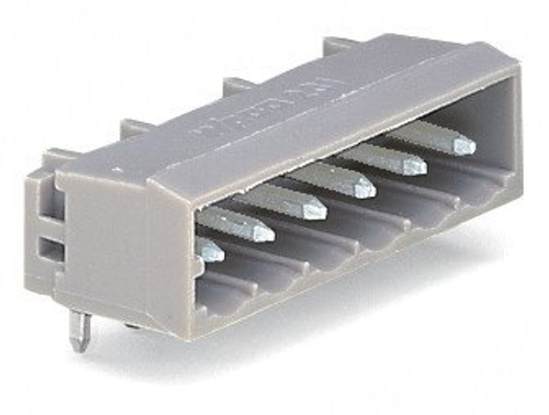 Wago  (50 PK) 231-481/001-000 | THT male header, 1.2 x 1.2 mm solder pin, angled, Pin spacing 5 mm, 21-po