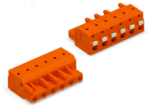 Wago  (25 PK) 2231-711/026-000 | 1-conductor female plug, Push-button, 2.5 mm2, Pin spacing 7.62 mm, 11-p