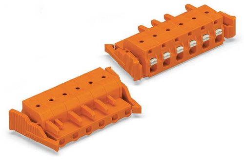 Wago  (25 PK) 2231-710/037-000 | 1-conductor female plug, Push-button, Locking lever, 2.5 mm2, Pin spacin