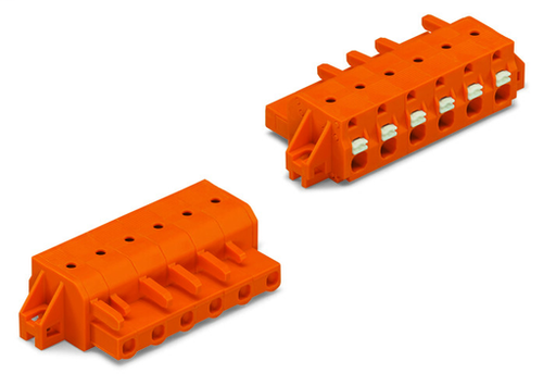 Wago  (25 PK) 2231-708/031-000 | 1-conductor female plug, Push-button, clamping collar, 2.5 mm2, Pin spac