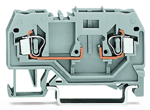 Wago 280-916 | 2-conductor carrier terminal block, for DIN-rail 35 x 15 and 35 x 7.5, 2.5 mm, CAGE CLAMP (100 PK)