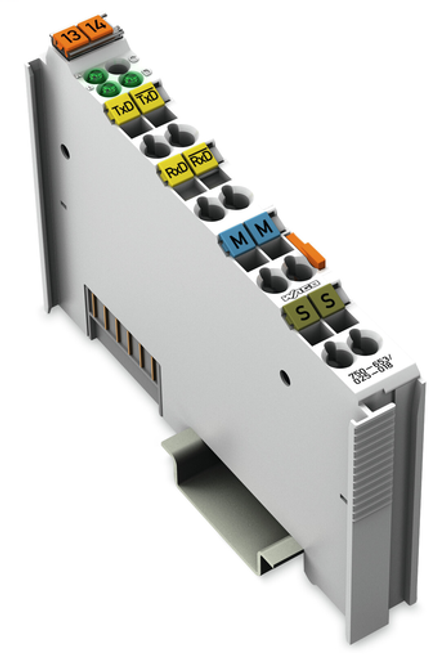 Wago 750-653/025-018 | RS-485 Serial Interface, 9600 baud, None, 8/1 bits, 5 bytes, Ext. Temperature