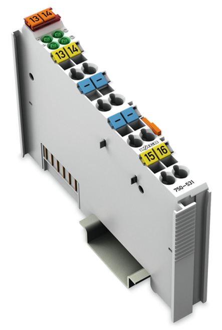 Wago 750-531 | 4-channel digital output module, 24 VDC, 0.5 A, high-side switching, short-circuit protect