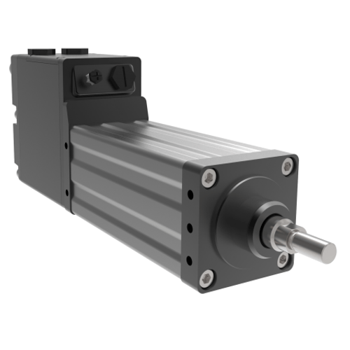 Exlar TTX080-0300-01-4-B-B actuator with 3.1 In. (80 mm) frame, 12 In. (300 mm) Stroke, 2.54 In. (0.1 mm) lead, 24 Vdc brake, Female, Metric rod