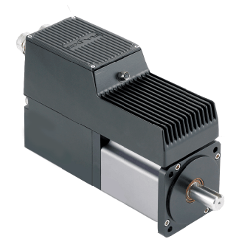 Exlar R2M075-RIGB actuator with 2.3 In. (75 mm) frame, Smooth Shaft, Intercontec Style connections