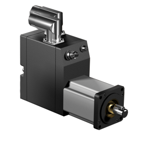 Exlar RDG075-004-RNGS actuator with 3 In. (75 mm) frame, 4:1 Single Reduction, Smooth shaft