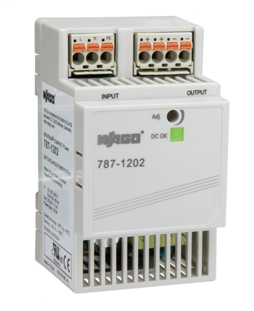 Wago 787-1202 | EPSITRON COMPACT power supply, single-phase, output voltage 24 VDC, 1.3 A, with pluggable