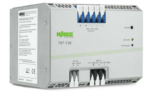 Wago 787-736 | EPSITRON ECO power supply, single-phase, output voltage 24 VDC, 40 A