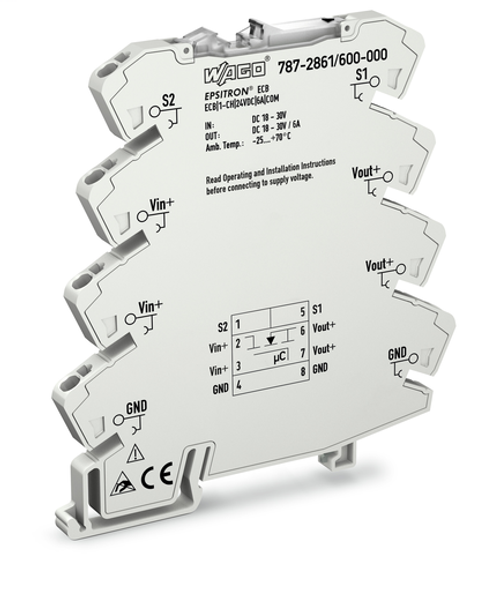 Wago 787-2861/600-000 | Electronic circuit breaker, 1-channel, 24 VDC, 6 A