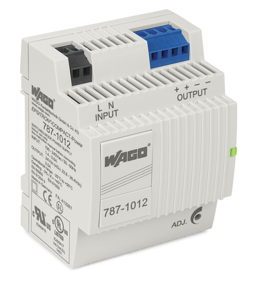 Wago 787-1012 | EPSITRON  COMPACT power supply, single-phase, 24 VDC, 2.5 A