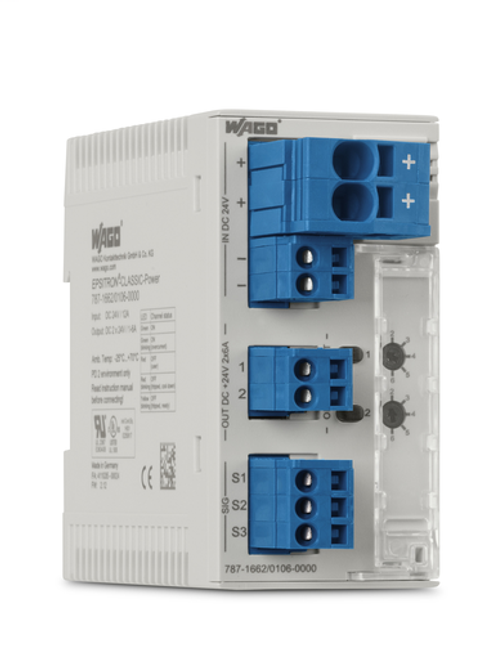 Wago 787-1662/004-1000 | Electronic circuit breaker, 2-channel, 24 VDC, 0.5-3.8 A, active current limitat