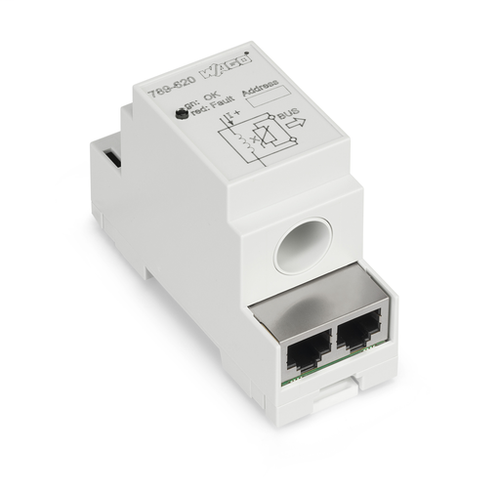 Wago 789-620 | Current sensor with bus connection in DIN-rail mount enclosure, Measuring range 0-80 A
