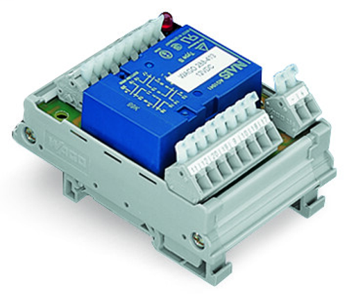 Wago 288-418 | Safety relay module, Nominal input voltage: 230 V AC/DC, 2,50 mm2, gray