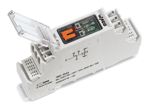 Wago 789-1544 | Relay module, Nominal input voltage: 230 VAC, 1 changeover contact, Limiting continuous c