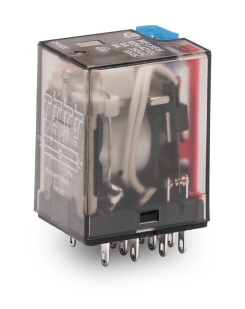 Wago (3 PK) 858-150 | Basic relay, Nominal input voltage: 24 VDC, 4 changeover contacts, Limiting continu