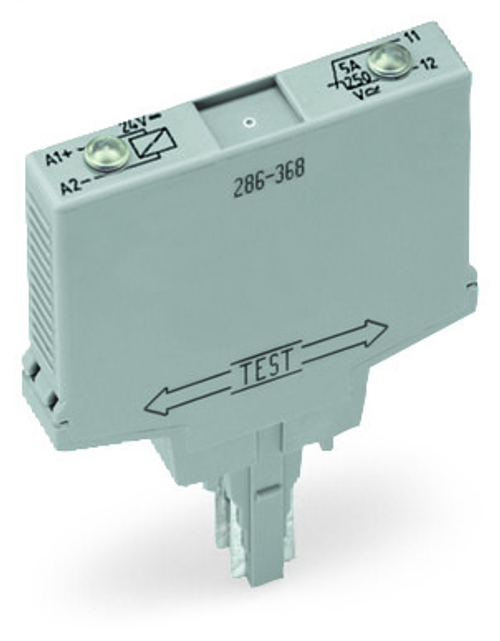 Wago 286-368/004-000 | Relay module, Nominal input voltage: 24 VDC, 1 break contact, Path, Red status ind