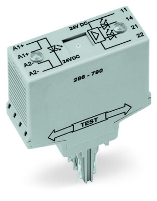 Wago 286-790 | Optocoupler module, gray