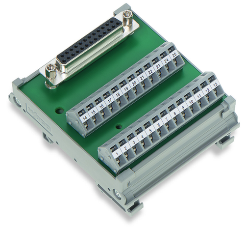 Wago 289-557 | Interface module, with solder pin, Female connector, 25-pole, Mating connector with solder