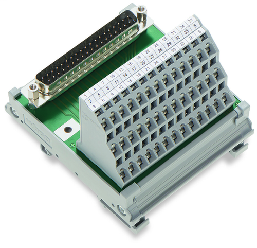 Wago 289-621 | Interface module, with solder pin, Male connector, 37-pole, Mating connector with solder c