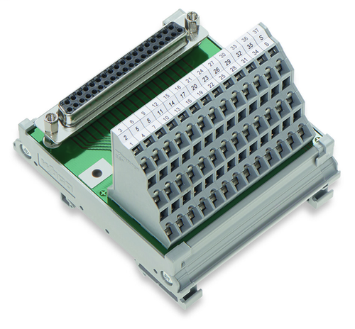 Wago 289-624 | Interface module, with solder pin, Female connector, 37-pole, Mating connector with solder