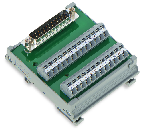 Wago 289-542 | Interface module, with solder pin, Male connector, 25-pole, for mating connectors with IDC