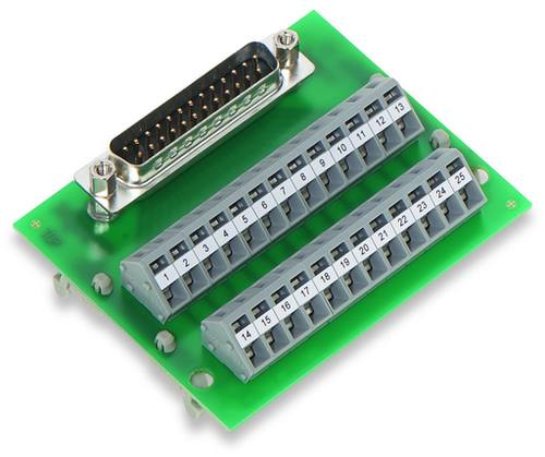 Wago 289-449 | Interface module, HD-Sub-D, Male connector, 50-pole, Mating connector with solder connecti
