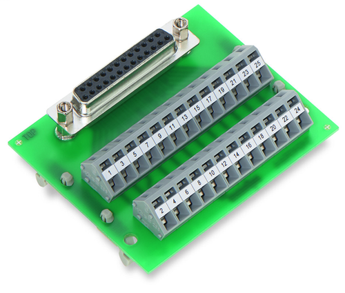 Wago 289-450 | Interface module, with solder pin, Female connector, 9-pole, for mating connectors with ID